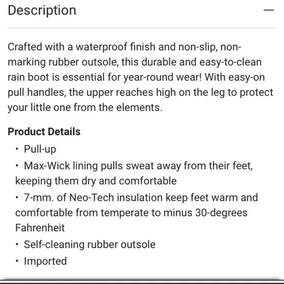 BOGS | Waterproof Classic Flower Stripes Boots Size Youth 6 - Picture 10 of 11